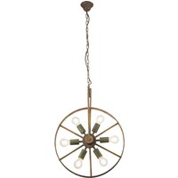 Lighting - TONU - Hängeleuchte Metall grün, 6x E27 von Globo