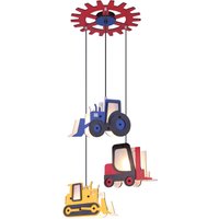 Lighting - TOOLIES - Hängeleuchte MDF dunkel dunkel, 3x E14 ILLU von Globo
