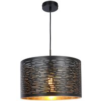 Lighting - TUNNO - Hängeleuchte Metall schwarz, 1x E27 von Globo