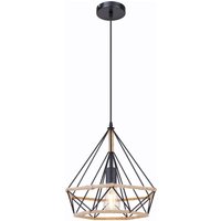 Lighting - ULLEU - Hängeleuchte Metall schwarz, 1x E27 von Globo