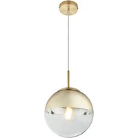 Lighting - VARUS - Hängeleuchte Metall goldfarben, 1x E27 von Globo