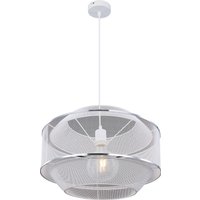 Lighting - VIGATTO - Hängeleuchte Metall weiß, 1x E27 von Globo