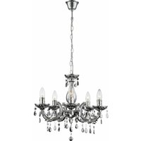 Luster Kronleuchter Schlaf Zimmer Beleuchtung Decken Leuchte Hänge Lampe Globo 63117-5 von Globo