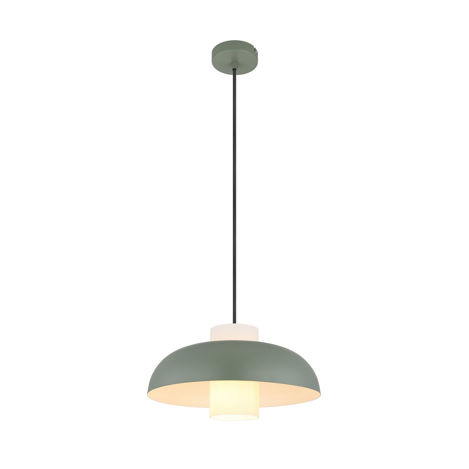 Globo Pendellampe Hängelampe Deckenlampe Grün Matt Metall ø 38 Cm E27 Fassung B-Ware Globo Pendellampe Hängelampe Deckenlampe Grün Matt Metall ø 38 Cm E27 Fassung B-Ware von Globo
