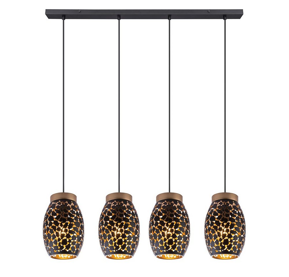 GLOBO LIGHTING Pendelleuchte, Leuchtmittel nicht inklusive, Hängelampe Esstisch Pendelleuchte 4 flammig Esszimmerlampe von GLOBO LIGHTING