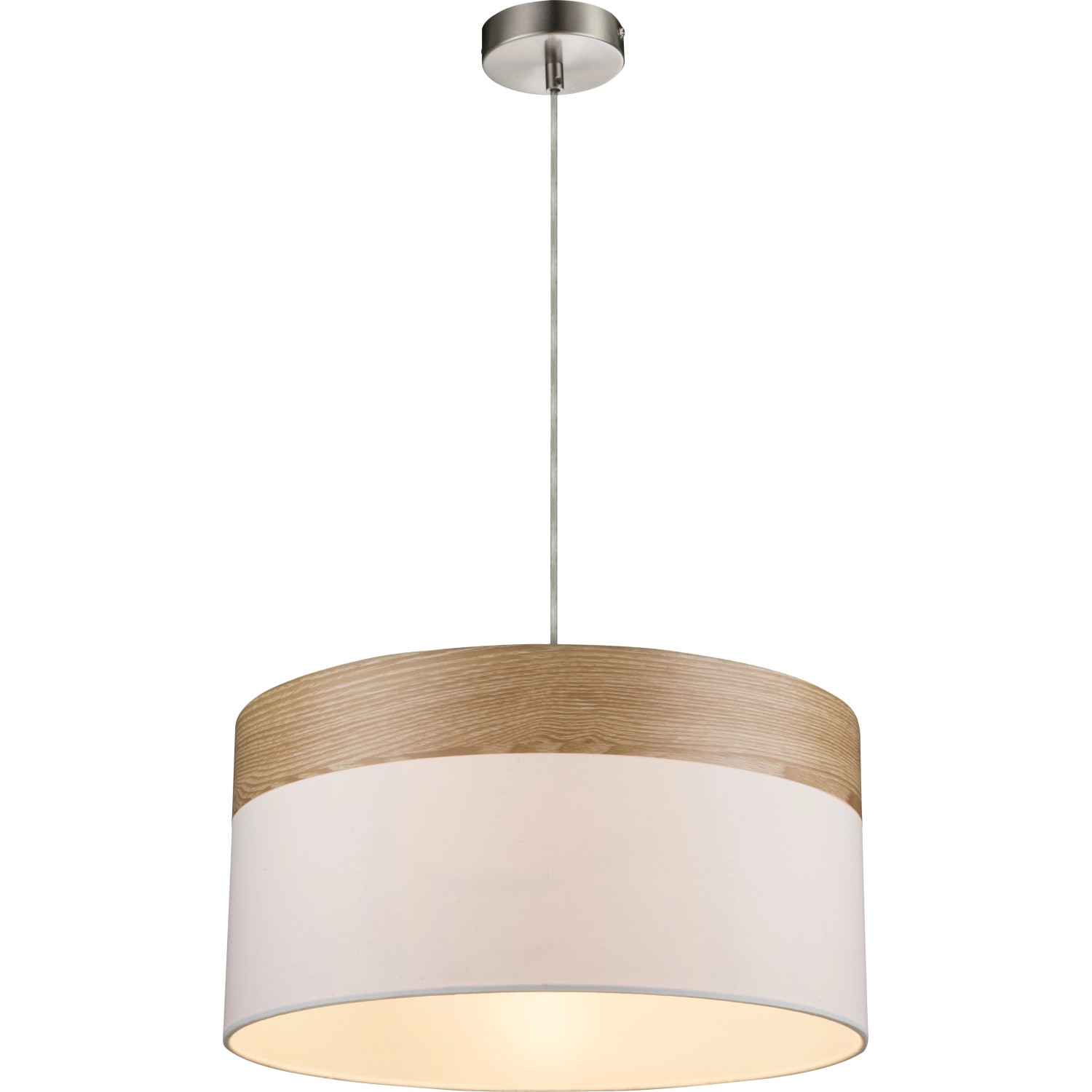 Globo Pendelleuchte CHIPSY Nickel matt-Beige von Globo