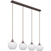 Globo - Pendelleuchte Hängelampe Esszimmerlampe Deckenlampe Glas 4-Flammig l 100 cm von Globo