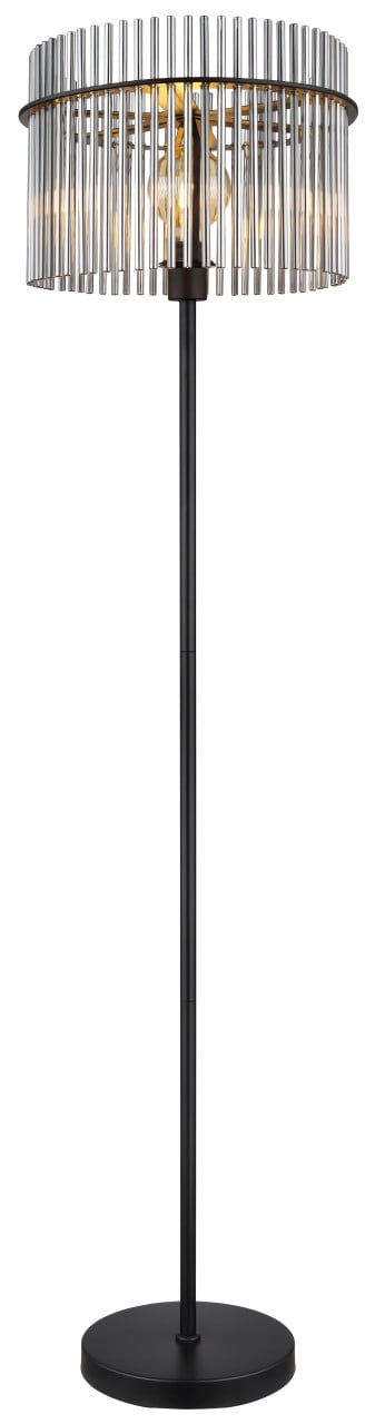 Globo Stehleuchte Gorley schwarz chrom 152 x 38 cm E27 von Globo