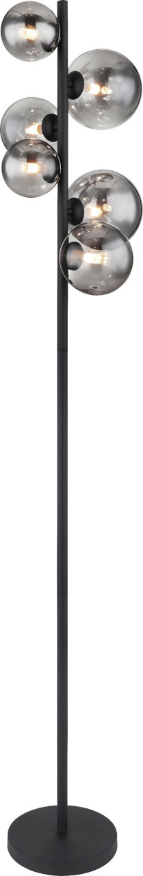 Globo Stehleuchte Riha schwarz 155 x 28,5 cm 6 x G9 LED, 3 W von Globo