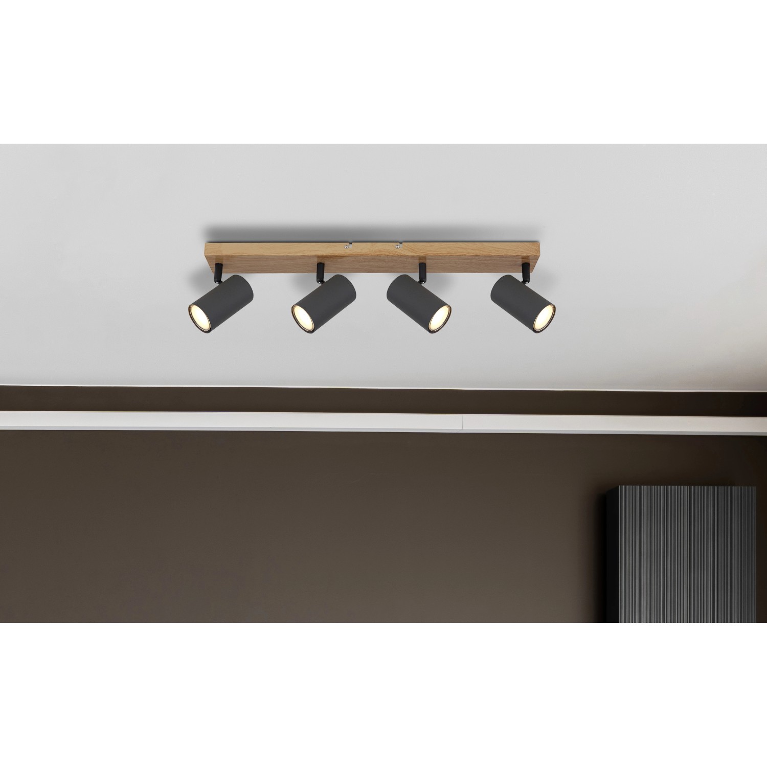 Globo Strahler Robby 4-flammig Graphit 560 x 60 x 120 mm Globo Strahler Robby 4-flammig Graphit 560 x 60 x 120 mm von Globo