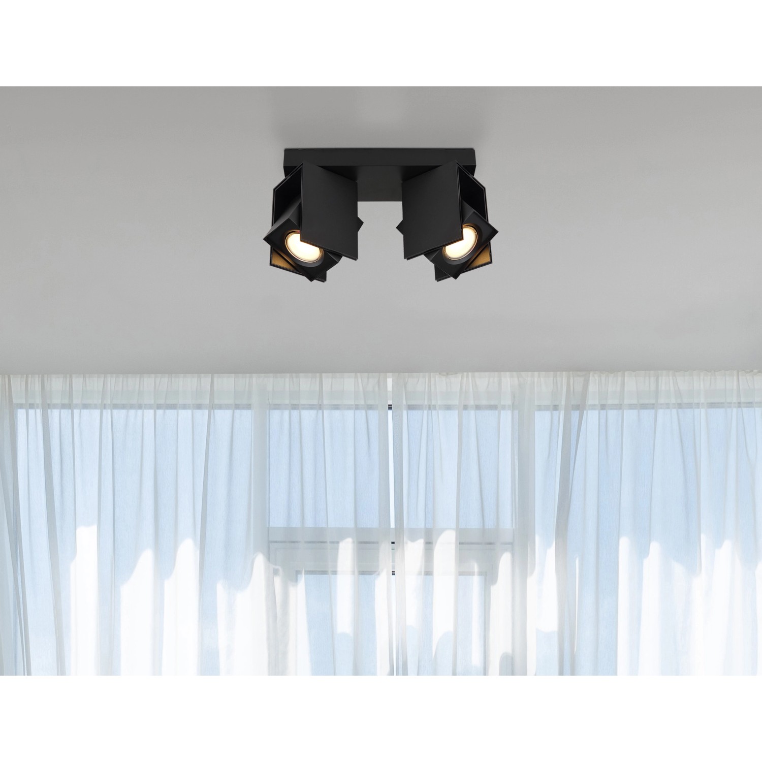 Globo Strahler Rory 2-flammig Schwarz matt 256 x 84 x 157 mm Globo Strahler Rory 2-flammig Schwarz matt 256 x 84 x 157 mm von Globo