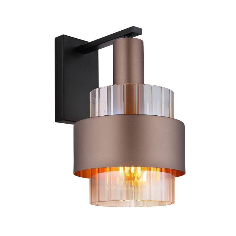Globo Wandlampe Leuchte Milley Bronzefarben Metall Höhe 30 Cm E27 60 W Lampe Spot B-Ware von Globo