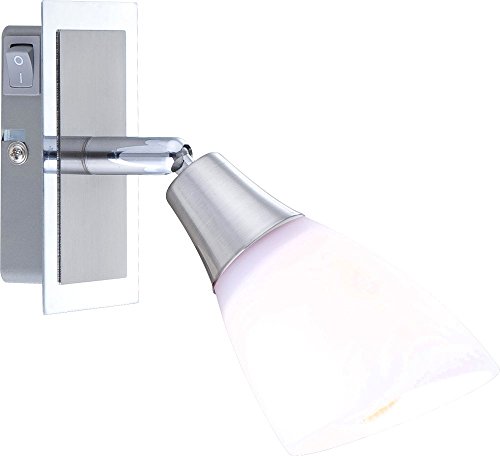 GLOBO Wandlampe Wandspot verstellbar silber satiniert Strahler Beleuchtung H 19,5 cm GLOBO Wandlampe Wandspot verstellbar silber satiniert Strahler Beleuchtung H 19,5 cm von GLOBO