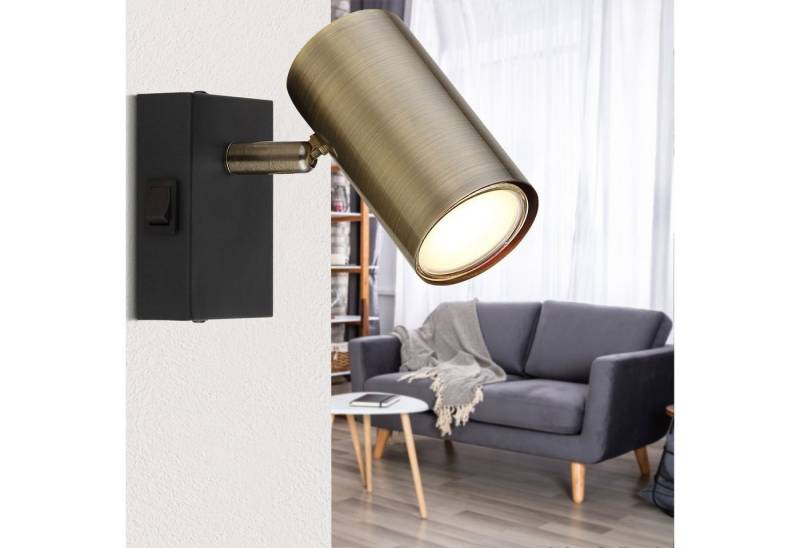 GLOBO LIGHTING Wandleuchte Wandleuchte Innen Wandlampe Schalter Wohnzimmer Schlafzimmer Flur von GLOBO LIGHTING