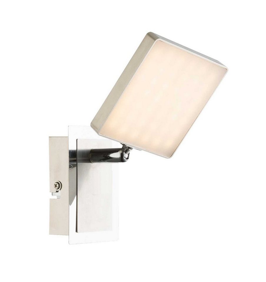 GLOBO LIGHTING Wandstrahler BRAVA, 1-flammig, Nickelfarben, Weiß, Metall, Dimmfunktion, LED fest integriert, Warmweiß, Kunststoffschirm GLOBO LIGHTING Wandstrahler BRAVA, 1-flammig, Nickelfarben, Weiß, Metall, Dimmfunktion, LED fest integriert, Warmweiß, Kunststoffschirm von GLOBO LIGHTING
