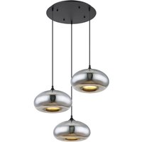 Hängeleuchte - Selly - schwarz - glas rauchglas - ø 65cm - Globo von Globo