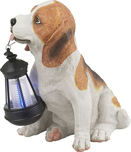 Hund mit LED Solarleuchte Solarlampe Solar Solarlicht Gartenleuchte Deko Gartendekoration Laterne (Solarhund, Akku, Gartenlampe, Gartenlicht, Gartenbeleuchtung, Höhe 24,5 cm) von Globo