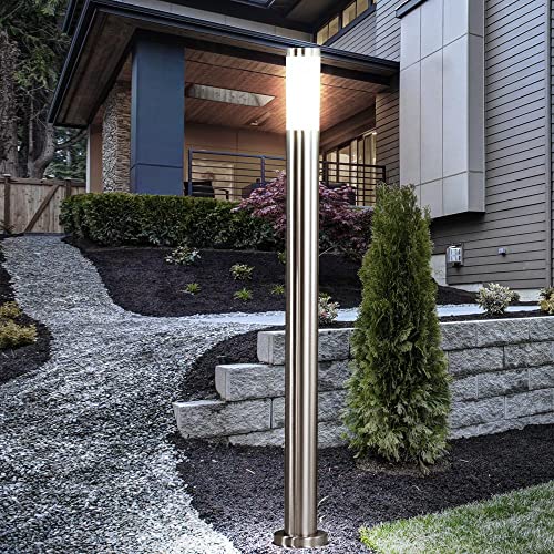 LED Außen Stehlampe Standleuchte Garten Beleuchtung EDELSTAHL Hof Wegleuchte Veranda Terrasse LED Außen Stehlampe Standleuchte Garten Beleuchtung EDELSTAHL Hof Wegleuchte Veranda Terrasse von GLOBO