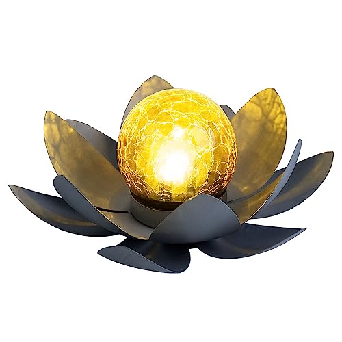 Globo LED Solar Außen Lampe Lotus Blume Garten Beleuchtung Seerosen Design Leuchte 25 cm 33532 von Globo