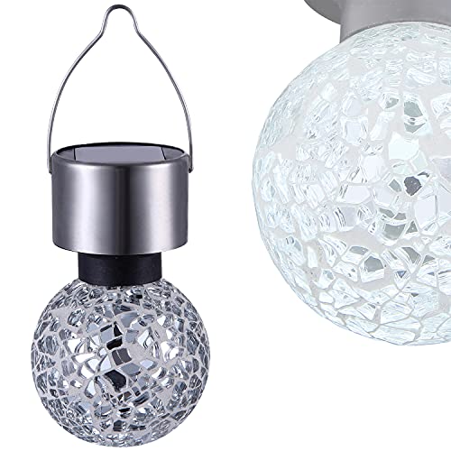 LED Solarleuchte Discokugel Solarlampe Gartenbeleuchtung Hängelampe Baum-Beleuchtung Außenlampe Gartenparty (Dekoleuchte, Gartenleuchte, Außenleuchte, Party-Beleuchtung, Garten-Deko, Hängeleuchte) von GLOBO