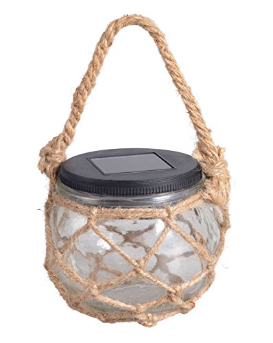 LED Solarleuchte Solarlampe Gartenbeleuchtung Hängelampe Baum-Beleuchtung Außenlampe (Dekoleuchte, Gartenleuchte, Außenleuchte, Glas, Garten-Deko, Hängeleuchte) von GLOBO