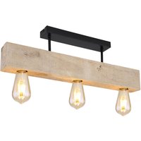 Lighting - ADALIE - Deckenleuchte Metall schwarz matt, 3x E27 von Globo