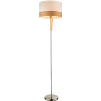 Lighting - CHIPSY - Stehleuchte Metall Nickel matt, 1x E27 von Globo