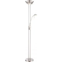 Lighting - LEONAS - Deckenfluter Metall Nickel matt, LED von Globo