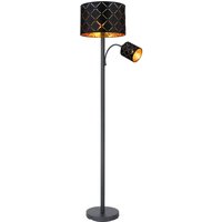 Lighting - SUNNA - Stehleuchte Metall schwarz, 1x E27 von Globo