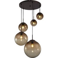 Lighting - VARUS - Hängeleuchte Metall braun, 5x E27 von Globo