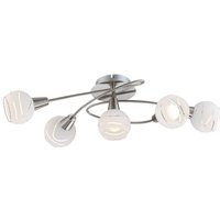 [NEUWERTIG] B-Ware Globo Deckenlampe Deckenleuchte Elliott Lampe Länge 62 Cm Nickel Matt Metall von Globo