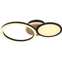 [NEUWERTIG] B-Ware Globo Led Deckenleuchte Sid Lampe Holz Deckenlampe Leuchte Dreiflammig 3000 K von Globo