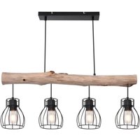 [NEUWERTIG] Globo Hängeleuchte Mina Länge 83 Cm Schwarz Braun Deckenlampe Lampe Leuchte Spot B-Ware von Globo