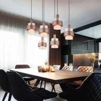 Pendelleuchte Deckenlampe Hängelampe Esszimmerlampe Glas Amber 6-Flammig Pendelleuchte Deckenlampe Hängelampe Esszimmerlampe Glas Amber 6-Flammig von Globo