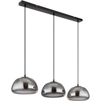 Pendelleuchte Wohnzimmerlampe Hängelampe Deckenleuchte Glas Rauchfarbe 3-Flammig von Globo