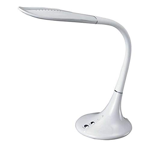 Schreibtischlampe Beweglich LED Nachttischlampe Tischlampe Touchdimmer Weiß (Höhe 50 cm, Schreibtischleuchte, Dimmbar, 10 Watt) von Globo