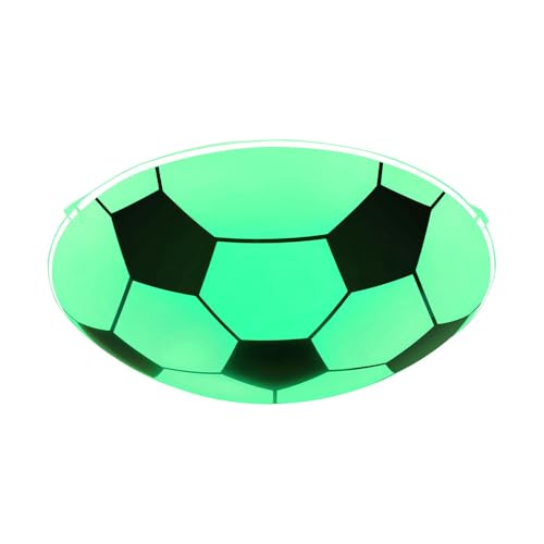 Smart Home Kinder Decken Lampe DIMMBAR Fußball Glas Leuchte Alexa Google im Set inkl. RGB LED Leuchtmittel von GLOBO