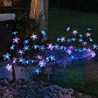 Solarlampen für Außen Garten Deko Solarleuchte Außenbereich Stecklampe im Baum Design, Erdspieß Blüten Baum, LED, H 60 cm, 2er Set Solarlampen für Außen Garten Deko Solarleuchte Außenbereich Stecklampe im Baum Design, Erdspieß Blüten Baum, LED, H 60 cm, 2er Set von Globo