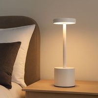 Globo Lighting - Tischlampe Tischleuchte Schlafzimmerlampe cct Akku Touchdimmer, Metall Kunststoff, 1,2W 138Lm 2700K 4500K 6000K, h 34 cm von GLOBO LIGHTING