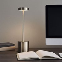 Tischlampe Tischleuchte silber Wohnzimmerlampe cct Akku Touchdimmer, Metall Kunststoff, 1,2W 138Lm 2700K 4500K 6000K, h 34 cm von GLOBO LIGHTING