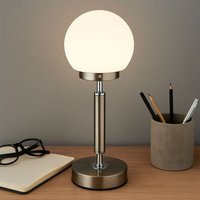 Tischlampe Nachttischlampe Touchdimmer Akku Wohnimmerlampe led Tischleuchte silber, Lichtfarbe einstellbar, 2,5W 136lm warmweiß-kaltweiß, DxH 11,5 x Tischlampe Nachttischlampe Touchdimmer Akku Wohnimmerlampe led Tischleuchte silber, Lichtfarbe einstellbar, 2,5W 136lm warmweiß-kaltweiß, DxH 11,5 x von GLOBO LIGHTING