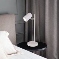 Globo Lighting - Tischleuchte Tischlampe Schreibtischlampe Leselampe weiß Spot beweglich, Metall Aluminium, 1x GU10 Fassung, LxBxH 16,5x12x35cm Globo Lighting - Tischleuchte Tischlampe Schreibtischlampe Leselampe weiß Spot beweglich, Metall Aluminium, 1x GU10 Fassung, LxBxH 16,5x12x35cm von GLOBO LIGHTING