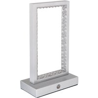 Tischlampe Tischleuchte Wohnzimmerlampe Touchdimmer Akku Kristall led h 23 cm von Globo