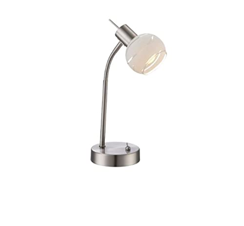 Globo LED Design Tisch Lampe Wohn Zimmer Beleuchtung Glas Kugel Strahler Lese Leuchte 54341-1T, silber Globo LED Design Tisch Lampe Wohn Zimmer Beleuchtung Glas Kugel Strahler Lese Leuchte 54341-1T, silber von GLOBO
