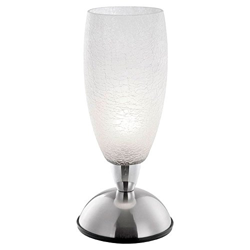 Traditionelle Tischleuchte nickel-matt, chrom Crackle - Globo AURIGA 21921 von GLOBO