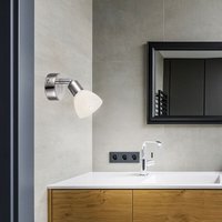 Traditionelle led Strahler nickel matt, chrom Kunststoffschirm weiß 3W Globo avalanche 56042-1 Traditionelle led Strahler nickel matt, chrom Kunststoffschirm weiß 3W Globo avalanche 56042-1 von Globo