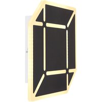 Wandleuchte Wandlampe Flurleuchte Schlafzimmerlampe Schwarz-matt BxH 25x25 cm von Globo