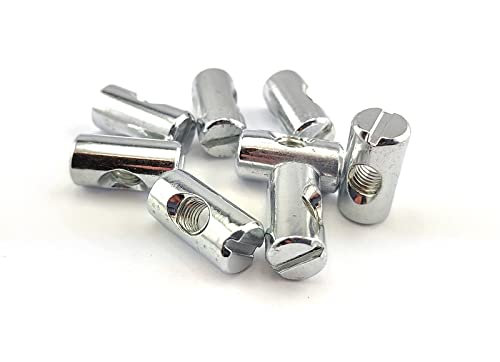 2x Quermutterbolzen M8 12x30 Möbel-Zylindermutter Kreuz Dübel von Globstar