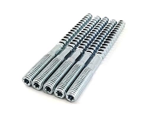 5x Stockschrauben mit mittiger Schlüsselführung Distanzschrauben Wandmontage Stahl 8x100 5x Stockschrauben mit mittiger Schlüsselführung Distanzschrauben Wandmontage Stahl 8x100 von Globstar