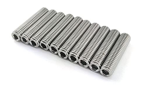 Gewindestifte Innensechskant Kegelkuppe Madenschrauben Edelstahl A2 DIN 913 (M6x35) x50 von Globstar